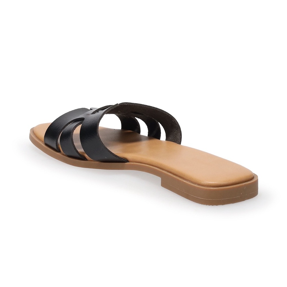 Like new. Sonoma Goods For Life® Rivka women's sandals. Black, Size 8. - Picture 6 of 13